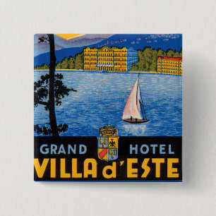 Lac de Como 2 Inch Square Button