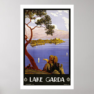 Lac de Garde Italie - Affiches Vintage voyage