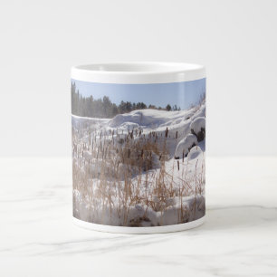 Lac de la tasse de café en bois