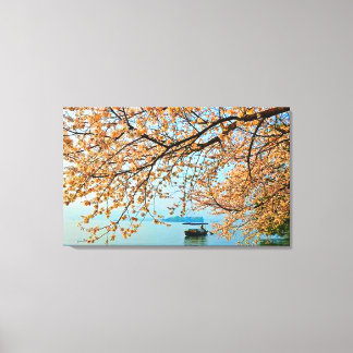Lac de l'Ouest à Hangzhou, Chine Pri en toile étir