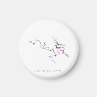 Lac de l'Ozarks Minimaliste Silhouette Magnet