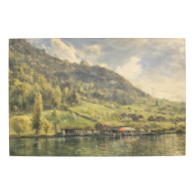 Lac de Lucerne Chalet Alpin Suisse Art Métal