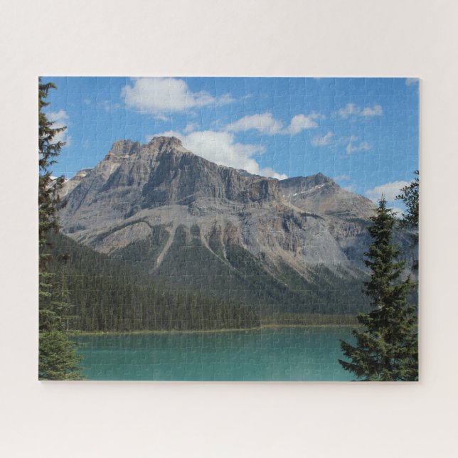 Lac Emerald avec Michael Peak Jigsaw Puzzle (Horizontal)