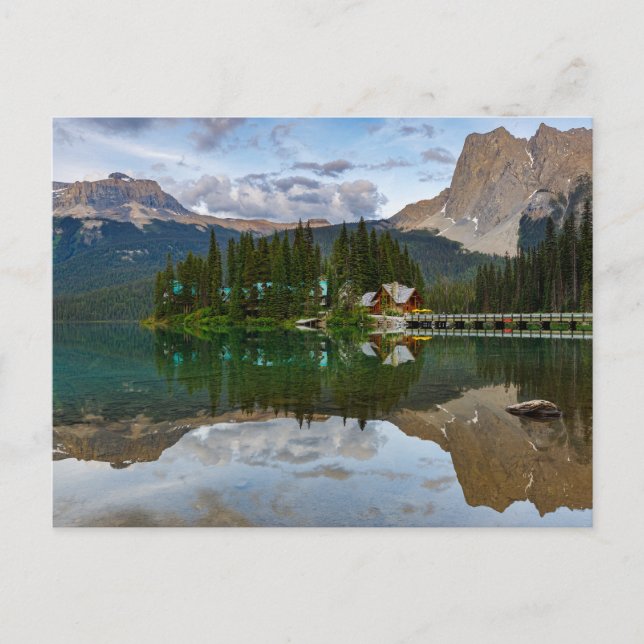 Lac Emerald dans la carte postale de Rocky Mountai (Devant)