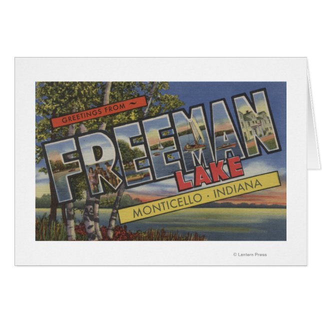 Lac Freeman - Scènes à grandes lettres (Devant horizontal)