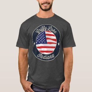 Lac Griffy - T-Shirt Souvenir Patriotique Indiana