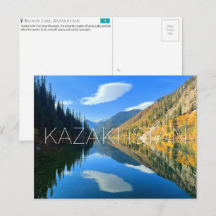 Lac Kaindy, Kazakhstan Carte Postale de Voyage