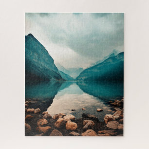 Lac Louise, Canada. Puzzle de paysage panoramique