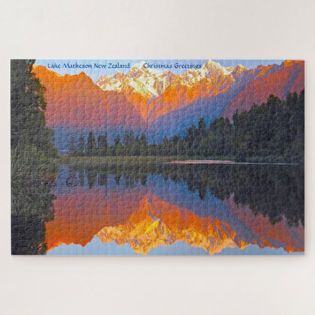 Lac Matheson Nouvelle-Zélande Jigsaw Puzzle (Horizontal)