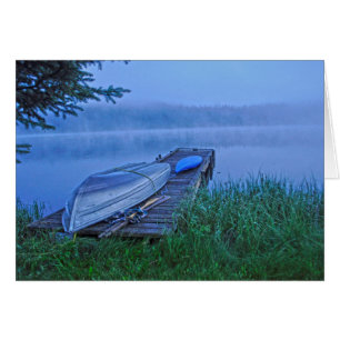 Lac Misty, Dock, Row Boat & Kayak Nature Scène