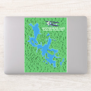 Lac Moosehead, comté de Piscataquis autocollant ca