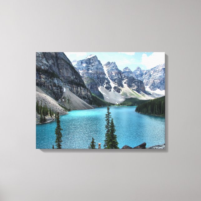 Lac Moraine, parc national Banff Toile enveloppée (Recto)