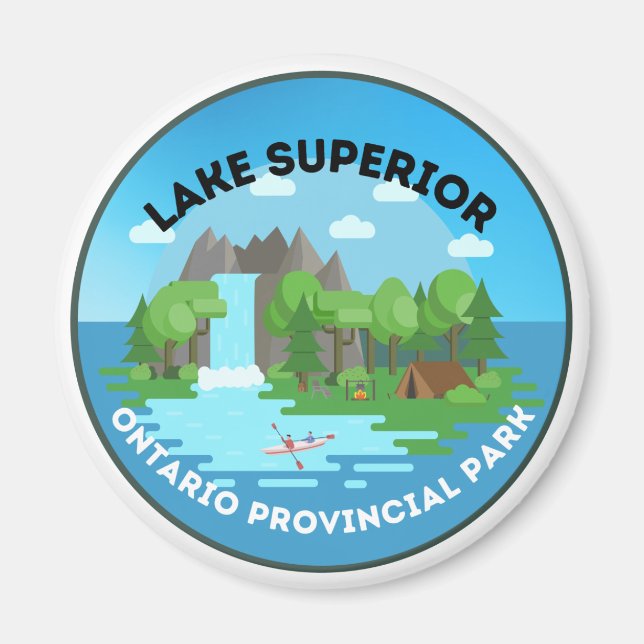 Lac Supérieur Ontario Parc provincial Magnet (Devant)
