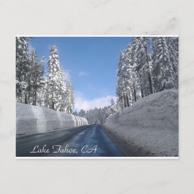 Lac Tahoe, CA avec beaucoup de carte postale de ne (Devant)