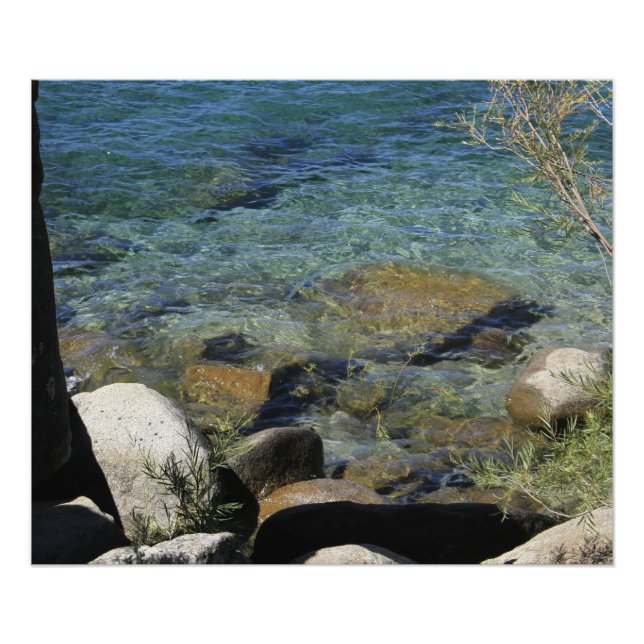 Lac Tahoe California Clear Water Photo Imprimer (Devant)