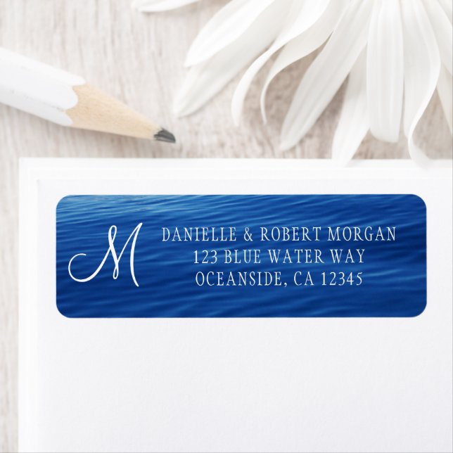 Lac Tahoe Deep Blue Water Photo Monogramme (En situation)