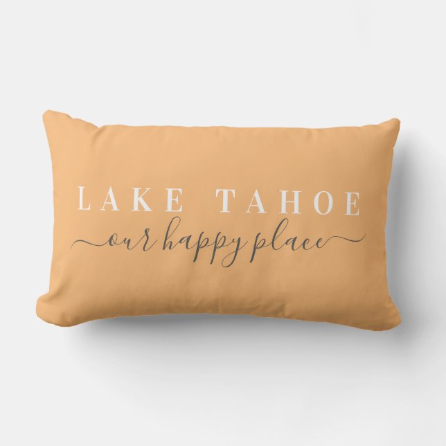 Lac Tahoe Happy Place Lumbar Coussin (Recto)