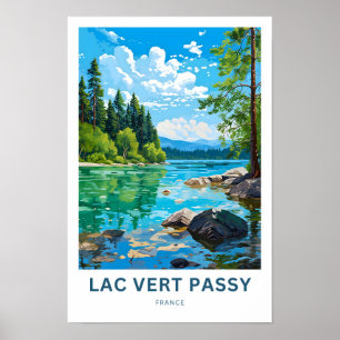 Lac Vert Passy France Travel Print