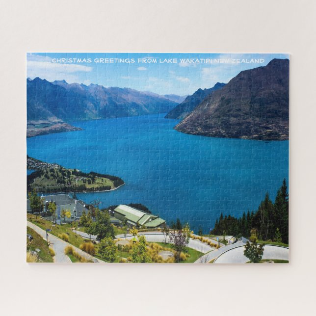 Lac Wakatipi Nouvelle-Zélande Jigsaw Puzzle (Horizontal)