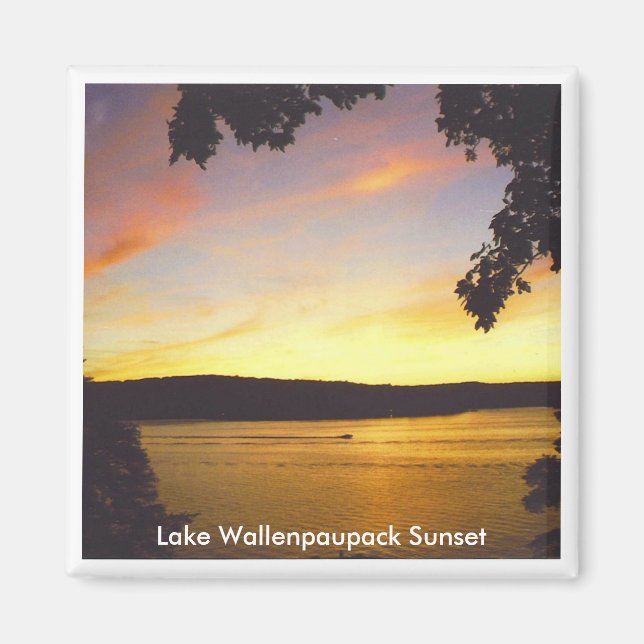 Lac Wallenpaupack Sunset Magnet (Devant)