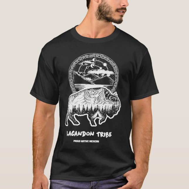 Lacandon Tribe Native Mexican Indian Proud Astro B T-Shirt (Front)