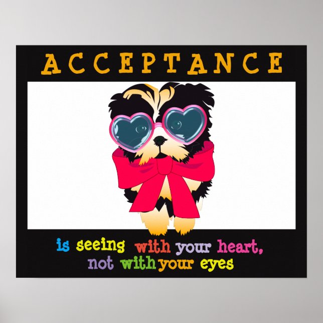 L'Acceptation Est De Voir Avec Vos Affiches Coeur (Devant)