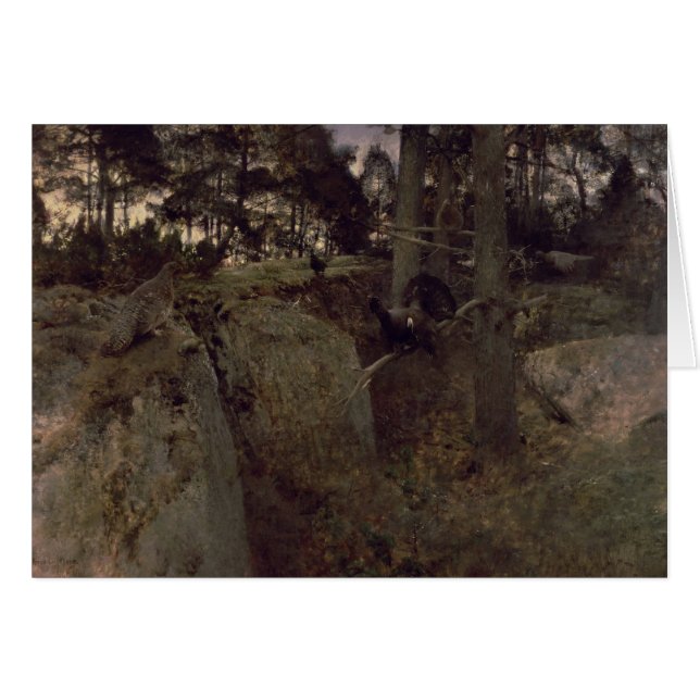 L'accouplement des coqs de bruyière, 1888 (Devant horizontal)