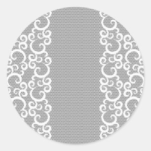 Lace 1 classic round sticker