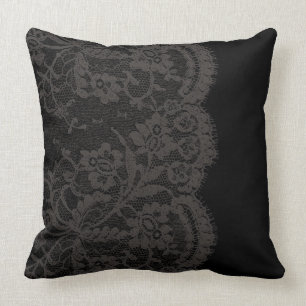 Lace 2 throw pillow