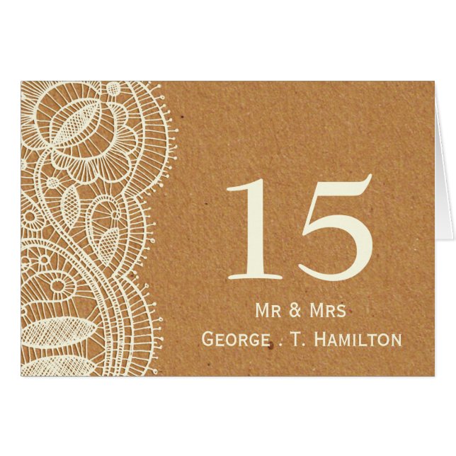 Lace and Kraft Paper Wedding (Front Horizontal)