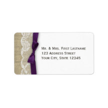 Lace and Ribbon Dark Purple