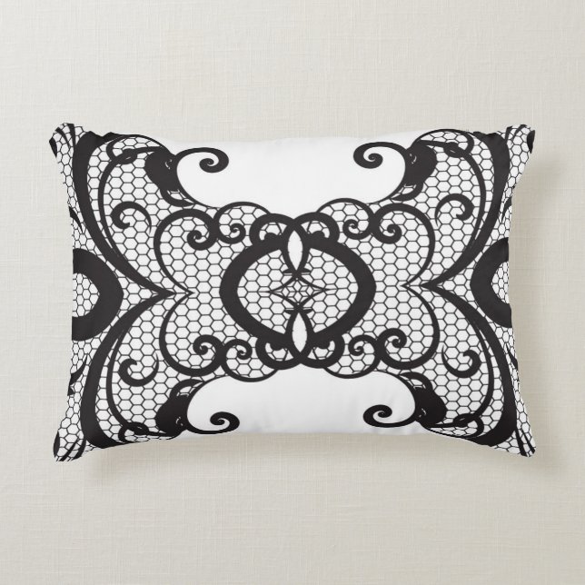 Lace background 2 decorative pillow (Front)