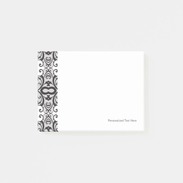 Lace background 2 post-it notes (Front)