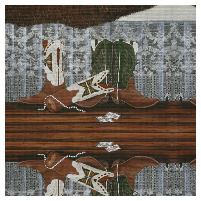 Lace & Boots Fabric (Swatch)