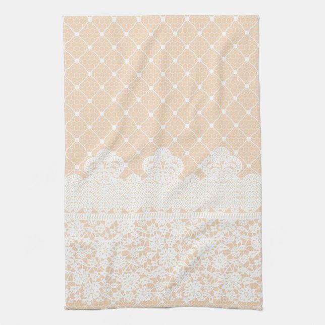 Lace Border Kitchen Towel (Vertical)