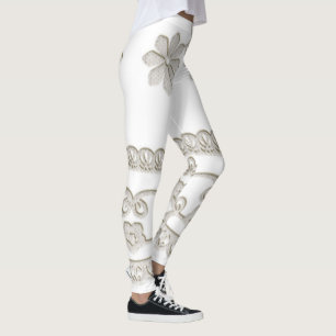 Lace-Border   Zazzle_Growshop. Leggings