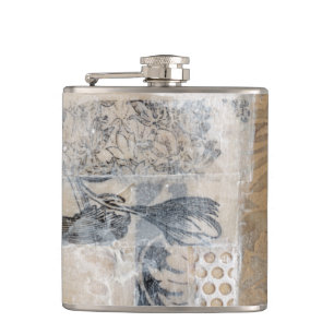 Lace Collage I Hip Flask
