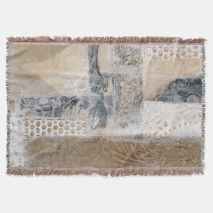 Lace Collage I Throw Blanket