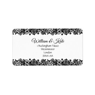Lace custom Wedding return address labels