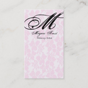 lace customize your monogram business card