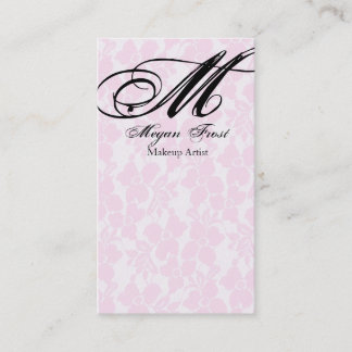 lace customize your monogram business card