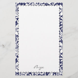 Lace Damask Personalized Stationery