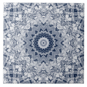 Lace decoration tile