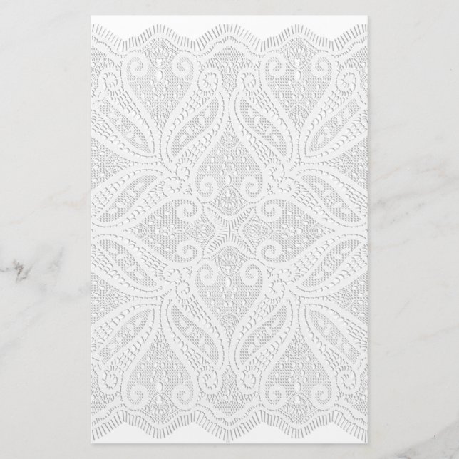 Lace doily stationery (Front)