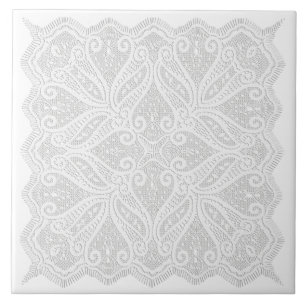 Lace doily tile