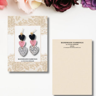 Lace Earring Jewellery Holder Card