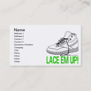 Lace Em Up Business Card