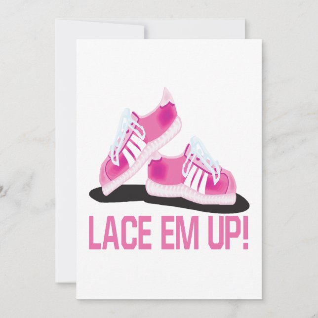Lace Em Up Invitation (Front)