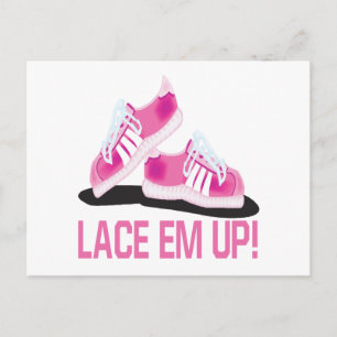 Lace Em Up Postcard