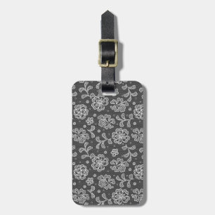 Lace fabric pattern 1 luggage tag